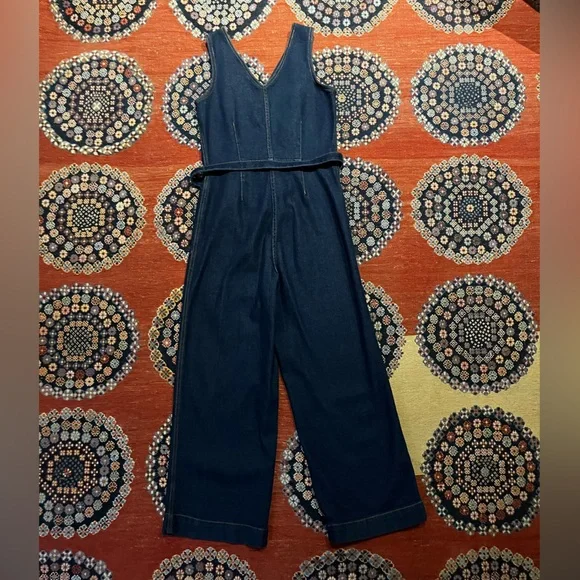 Universal Thread Indigo Denim Jumpsuit - Picture 7 of 7